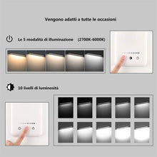 Carica l'immagine nel visualizzatore di Gallery, Lampada da scrivania a LED, lampada da tavolo protezione degli occhi, dimmerabile, touch Control,con10 livelli di luminosità 5 modalità di illuminazione, porta di ricarica USB