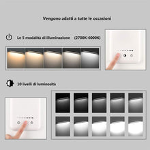 Carica l&#39;immagine nel visualizzatore di Gallery, Lampada da scrivania a LED, lampada tavolo protezione degli occhi, Silver - Ilgrandebazar