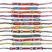 Carica l'immagine nel visualizzatore di Gallery, 12pz Braccialetti Tessuti Amicizia Assortito Colorato Fatti a Mano Polso... - Ilgrandebazar