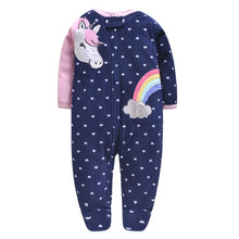 Carica l&#39;immagine nel visualizzatore di Gallery, Bambino Pagliaccetto Fleece Tutina Pigiama Carino Tuta Maniche Lunghe Body... - Ilgrandebazar