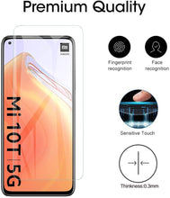 Carica l'immagine nel visualizzatore di Gallery, Aerku Pellicola Vetro Temperato per Xiaomi Mi 10T 5G / Xiaomi Mi 10T PRO 5G [2 Pezzi], 2.5D Ultra Sottile HD Anti Graffi Trasparente Pellicola Protettiva Vetro Temperato - Transparente