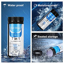 Carica l&#39;immagine nel visualizzatore di Gallery, Dustgo 7 in 1 Strisce Acqua Piscina con 50 pcs Cartine Tornasole 50 PCS