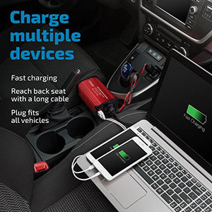 Odoga Inverter di Potenza, Invertitore 300W per Auto, Convertitore da rosso - Ilgrandebazar