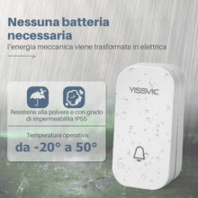Carica l&#39;immagine nel visualizzatore di Gallery, YISSVIC Campanello Senza Fili No Batteria Necessaria Wireless... - Ilgrandebazar