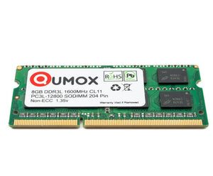 QUMOX 8 GB 204 pin DDR3L-1600 SO-DIMM (1600Mhz, DDR3L SODIMM 8GB 1600 1.35v - Ilgrandebazar