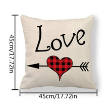 Carica l&#39;immagine nel visualizzatore di Gallery, WENTS Cuscino San Valentino 4PCS Red Love Federa per 45 x 45 cm - Ilgrandebazar