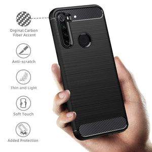 Peakally Cover Xiaomi Redmi Note 8T, Fibra di Carbonio Morbido TPU Custodia... - Ilgrandebazar