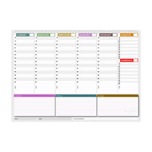 Carica l&#39;immagine nel visualizzatore di Gallery, Planner settimanale da scrivania 42x30 - agenda 450x320, stampa a colori