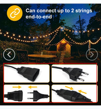 Carica l'immagine nel visualizzatore di Gallery, Catena Luminosa Esterno, TOGAVE 11M Catena Luci Esterni con 30+5 G40 Lampadina Ghirlanda Luci IP44 Impermeabile Filo Lampadine Esterno Decorazione per Giardino,Matrimonio,Festa - Bianco Caldo