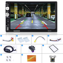 Carica l&#39;immagine nel visualizzatore di Gallery, 2 Din Android Autoradio GPS FM AM RDS Radio CAMECHO 17.8 x 10 x 4.8 cm, nero - Ilgrandebazar