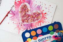 Carica l&#39;immagine nel visualizzatore di Gallery, Giotto Acquerelli Tempere Ad Acquerello + 1 Pennello, 30 Mm, 24 Unità, Confezione Da 1, Multicolore (Confezione da 1)