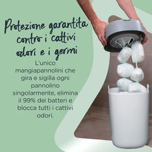 Carica l&#39;immagine nel visualizzatore di Gallery, Tommee Tippee Ricariche per Mangiapannolini Avanzato Twist And Click, Con Pellicola Antibatterica Greenfilm Prodotta In Modo Biologico, 3 pezzi 3 ricariche