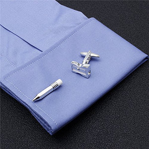 Hawson divertente fumetto interessante gemelli per camicia uomo Silver - Ilgrandebazar