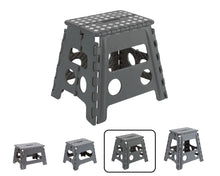 Carica l'immagine nel visualizzatore di Gallery, ARREGUI TB-032-G Sgabello Pieghevole Multiuso | Sgabello per Adulti o Bambini | Scala Pieghevole | Scalino | Sgabello per cucina, bagno, campeggio | 32 cm di altezza | Grigio