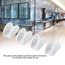 Carica l&#39;immagine nel visualizzatore di Gallery, Garosa 4Pcs Morsetti di Vetro Space Glass Shelf Bracket S-5mm-8mm