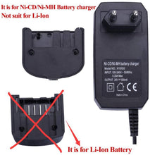 Carica l'immagine nel visualizzatore di Gallery, Caricabatteria per Black &amp; Decker Trapano 9.6 V 12 V 14.4 V 18 V Ni-MH/Ni-Cd HPB18-OPE HPB18 HPB14 HPB12 HPB96 Batteries