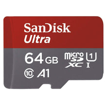 Carica l&#39;immagine nel visualizzatore di Gallery, SanDisk Ultra Scheda di Memoria MicroSDXC da 64 GB e 64 GB, Grigio, Rosso
