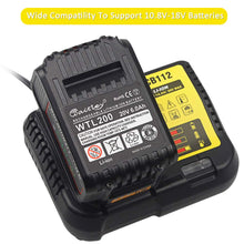 Carica l&#39;immagine nel visualizzatore di Gallery, Waitley Caricabatteria DCB112 per batterie Dewalt 10,8 V 14,4 V 18 V 2A... - Ilgrandebazar