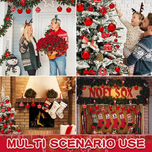 Carica l'immagine nel visualizzatore di Gallery, Amzeeniu Palline di Natale Set di 101Palle Albero di Natale Palline decorative Plastica Ornamenti Decorazione Regali Dell'albero Natale Infrangibili per Nozze Feste Decorazioni Albero di Natale rosso