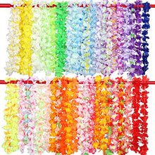 Carica l'immagine nel visualizzatore di Gallery, Evance 36 Pezzi collane hawaiane Fiore Leis ghirlande Hawaiana Multicolori