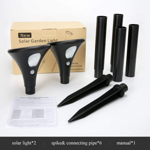 Luce Solare Giardino Led Esterno, Sensore di Movimento [2 Pezzi] Lampade 181 - Ilgrandebazar