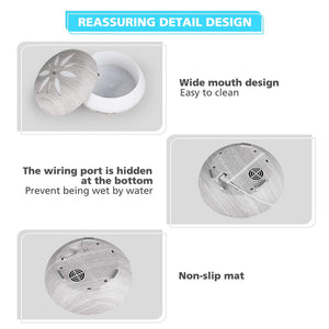 Diffusore di Oli Essenziali 550 ML, GeeRic Ultrasuoni Umidificatore Grigio - Ilgrandebazar