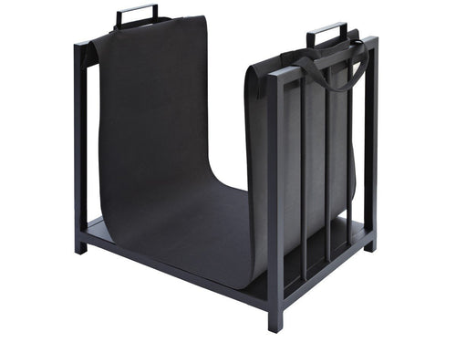 Contenitore di Legno da Camino 4164 50,5/37/50 cm - Ilgrandebazar