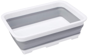 Ashley Unisex BB-CB250 - Bacinella pieghevole per lavarsi, M, Grigio/ Bianco - Ilgrandebazar