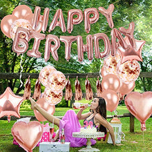 Carica l'immagine nel visualizzatore di Gallery, SPECOOL Palloncini Compleanno in Oro Rosa Decorazioni per Feste,... - Ilgrandebazar