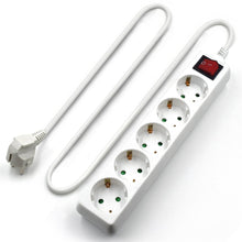 Carica l&#39;immagine nel visualizzatore di Gallery, Ewent EW3916 Multipresa, Ciabatta Elettrica, 5 5 prese Schuko, Bianco - Ilgrandebazar