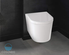 Carica l&#39;immagine nel visualizzatore di Gallery, Sedile WC in Duroplast bianco con abbassamento automatico - coperchio Bianco - Ilgrandebazar