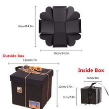 Carica l'immagine nel visualizzatore di Gallery, EKKONG Esplosione Box Scrapbook Creative DIY Photo Album - Nero - Ilgrandebazar