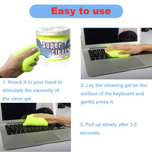 Carica l&#39;immagine nel visualizzatore di Gallery, BESTZY Gomme Pulizia Tastiera Riutilizzabile - 2 Pezzi di 160g*2, blu, giallo