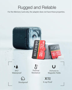 Scheda MicroSD, BlitzWolf 32GB Memoria, TF Card MicroSDHC con - Ilgrandebazar