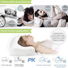 Carica l'immagine nel visualizzatore di Gallery, Power Of Nature Cuscino Cervicale Memory Foam, Cuscino, Guanciale Letto in Memory Foam Ergonomico per Dolori a Collo e Cervicali, Federa Morbida Rimovibile e Lavabile