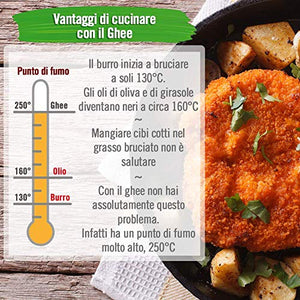 Ghee biologico 500g - burro chiarificato secondo l’antica ricetta Ayurvedica...