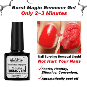 (2 Pezzi) Nail Polish Remover, Magic Soak Off Gel, Quick and Safe, Rimuove... - Ilgrandebazar