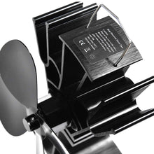 Carica l&#39;immagine nel visualizzatore di Gallery, Ventilatore per camini a legna, BUYGOO a 4 pale riscaldato per...