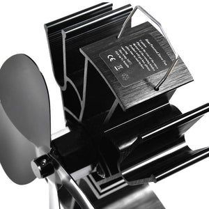 Ventilatore per camini a legna, BUYGOO a 4 pale riscaldato per...