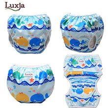 Carica l&#39;immagine nel visualizzatore di Gallery, Luxja Riutilizzabile Pannolini da nuoto (Confezione 2), Balene + pesci - Ilgrandebazar