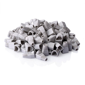 Sienoc 100Pcs 8P8C RJ45 Verbindung+ Knickschutz, 100 Connettore+plug - Ilgrandebazar
