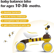 Carica l&#39;immagine nel visualizzatore di Gallery, XIAPIA Bicicletta Senza Pedali 10-24 Mesi, Bici per Bambini 1-2 Anni, Giocattoli per 1 Anno Bambino, Bicicletta Equilibrio Bambino, Giocattoli per Ragazzini (Ape)