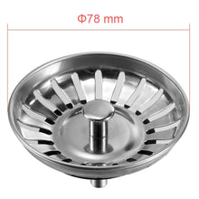 Carica l&#39;immagine nel visualizzatore di Gallery, Anpro Tappo filtro lavello cucina in acciaio inox 304 78mm - Ilgrandebazar