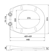 Carica l&#39;immagine nel visualizzatore di Gallery, Amzdeal Copriwater, Sedile WC con Chiusura Ammortizzata, Slow Down Muto... - Ilgrandebazar