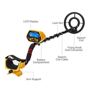 URCERI Metal Detector, GC-1028 Professionale Pinpointer LCD 1028, 1028 - Ilgrandebazar