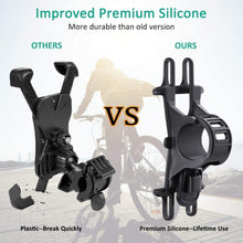 Carica l&#39;immagine nel visualizzatore di Gallery, Bovon Porta Cellulare Bici, Supporto Bici Smartphone, Manubrio Universale Bici Moto MTB per Tutti Gli Smartphone e Dispositivi Elettronici 4.5-6.5 Pollici (Nero)