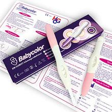 Carica l&#39;immagine nel visualizzatore di Gallery, 2 x Test di Gravidanza ultrasensibili 10 mIU/ml-Babycolor
