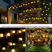 Carica l'immagine nel visualizzatore di Gallery, Catena Luminosa Esterno Solare, FOCHEA 8M Luce Stringa con 50 Crystal...