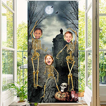 Carica l&#39;immagine nel visualizzatore di Gallery, Sfondo di Halloween Scheletro Cranio Fotografia Tema Halloween...