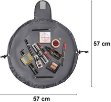 Carica l'immagine nel visualizzatore di Gallery, Lazy, trousse per trucchi con coulisse, grande capacità, impermeabile, da viaggio, per donne e ragazze (Fiore)